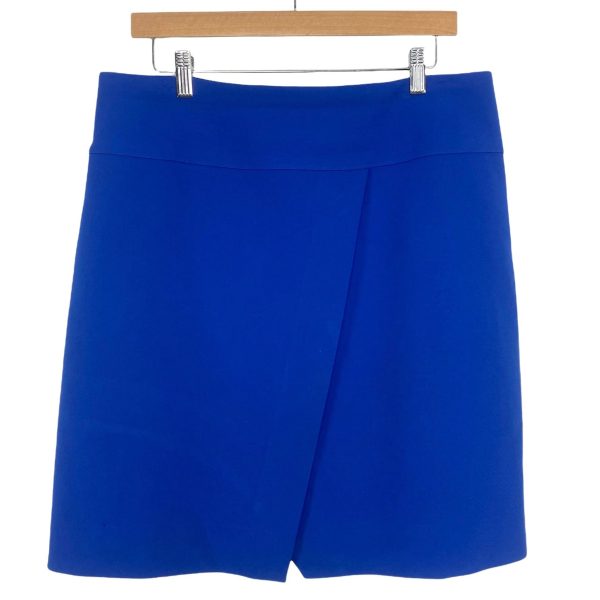 J.Crew Royal Blue Slit Front Skirt- Size 12T (see notes) Online Sale