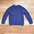 Cygnet Living Navy Combed Cotton Cabled Sweater- Size 4T on Sale