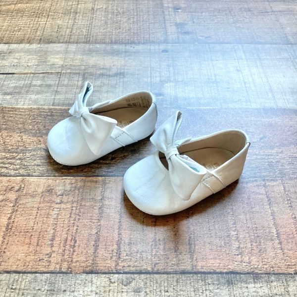 Elephantito White Bow Baby Ballerina Crib Shoe- Size 1 Fashion