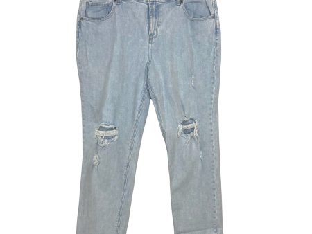 Old Navy Boyfriend Distressed Jeans- Size 12 (Inseam 25.5 ) Supply