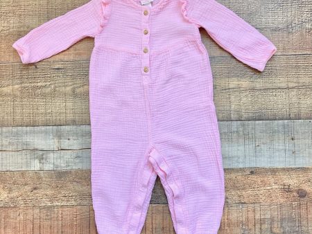 Cat & Jack Pink Button Front Jumpsuit- Size 18M Online Hot Sale