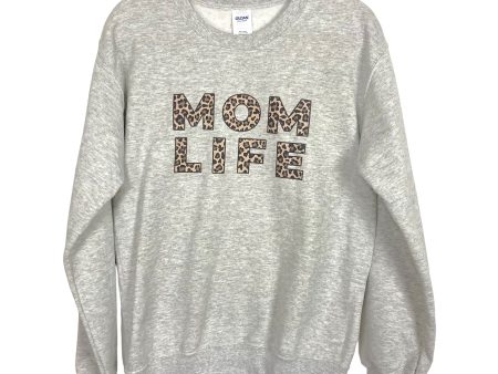 Gildan Heathered Gray Mom Life Sweatshirt- Size S Online now