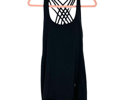 Icyzoone Black Built in Bra Strappy Back Tank- Size M Online