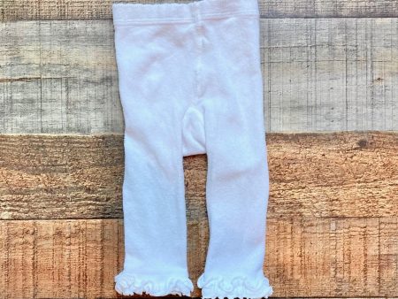 No Brand White Ruffle Hem Footless Tights- Size ~0-6M (see notes) Online Sale