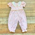 Serendipity Pink Floral Mustard Collared Outfit- Size 6M on Sale