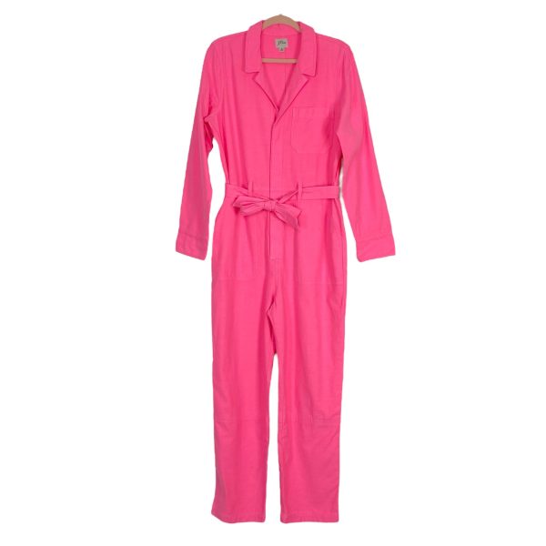 J. Crew Pink Garment Dyed Coverall Jumpsuit- Size 12 (see notes, sold out online) Online