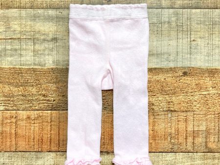 No Brand Light Pink Ruffle Cuff Footless Tights- Size ~ 6-12M (see notes) For Cheap