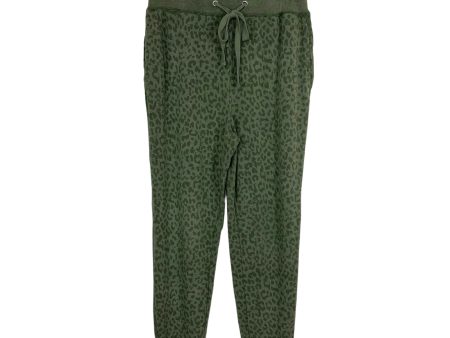 Thread & Supply Green Animal Print Joggers- Size M Fashion