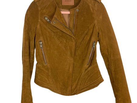 BLANKNYC Brown Suede Moto Jacket- Size XS Hot on Sale