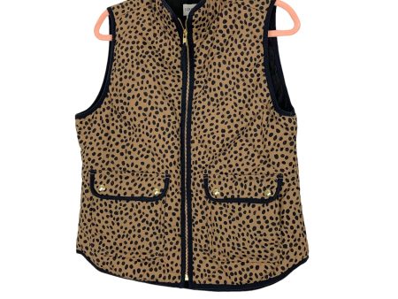 J Crew Animal Print Puffer Vest NWT- Size M (sold out online) Online Sale