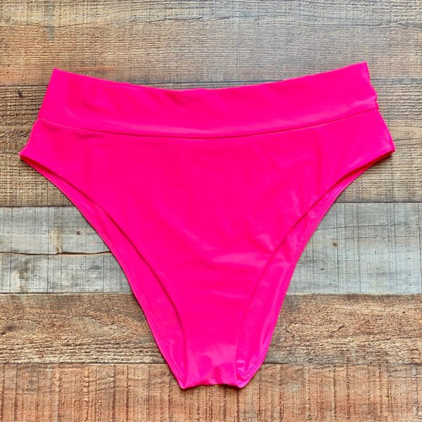 Aerie Hot Pink High Waisted Bikini Bottoms- Size XXL (we have matching top, sold out online, see notes) Online now