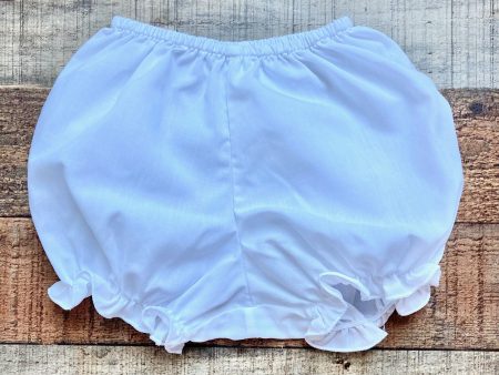 No Brand White Ruffle Hem Bloomers- Size 3M Supply