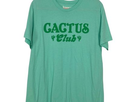 Kaeraz Green Cactus Club Print Tee- Size L Discount