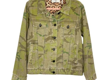 One Teaspoon Camo Pray for Rock  N  Roll Embroidered Collar Denim Jacket NWT- Size XS (sold out online) For Cheap