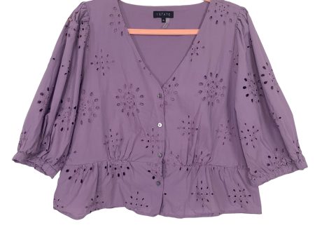 1. State Purple Eyelet Top- Size XL Supply