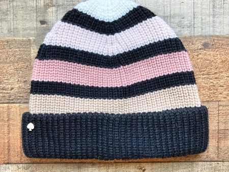 Kate Spade Striped Knit Beanie NWT For Discount