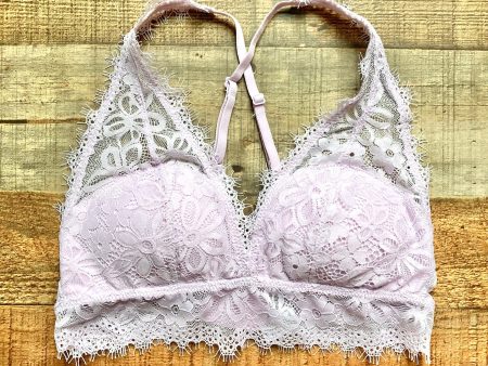 Aerie Lilac Lace Padded Bralette- Size S Hot on Sale