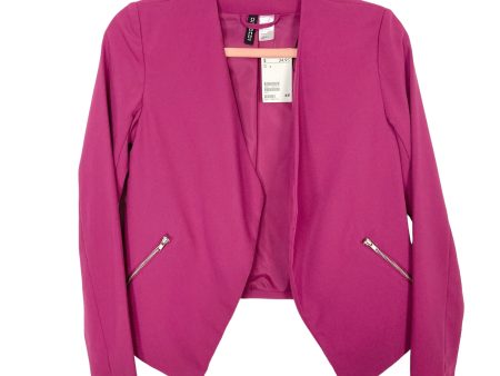 Divided by H&M Berry Open Front with Zipper Pockets Blazer NWT- Size 2 Hot on Sale