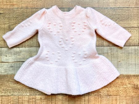 Baby Gap Pink Heart Detail Sweater Dress- Size 3-6M Cheap