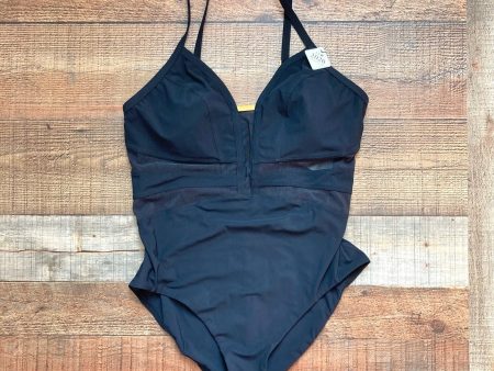 Amoressa Black Mesh Front One Piece NWT- Size 14 For Cheap