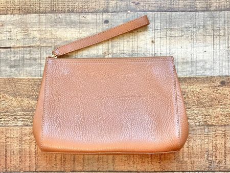 Cuyana Camel Zipper Wristlet Clutch For Sale