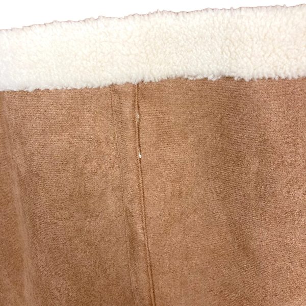 BlankNYC Tan Faux Suede Fur Coat- Size L (like new, see notes) Supply