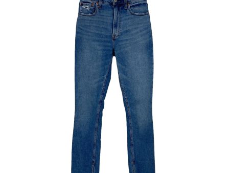 Abercrombie & Fitch Medium Wash High Rise Skinny Jeans with Ankle Slits- Size 25 (30.5” Inseam) Online Sale