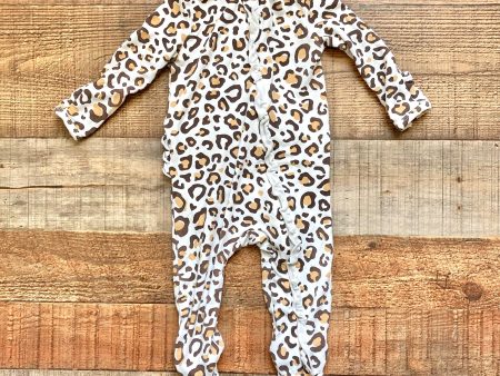 Angel Dear Animal Print Ruffle Footie Outfit- Size 3-6M Online Hot Sale