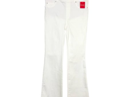 Spanx White Flare Jeans NWT- Size L (Inseam 33”) Sale