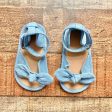 Old Navy Denim Bow Ankle Strap Sandals- Size 6-12M on Sale