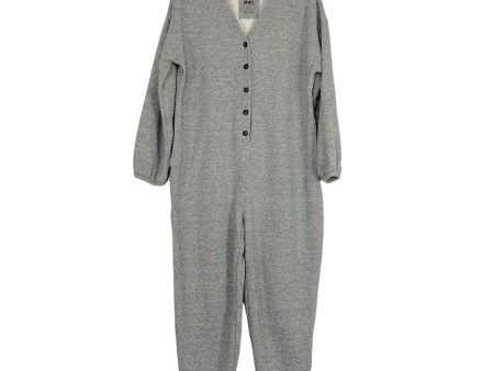 Madewell MWL Heathered Grey Cozy Coverall Jumpsuit- Size L Fashion