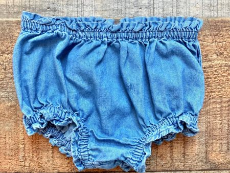 Old Navy Denim with Ruffle Trim Bloomers- Size 6-12M (see notes) For Sale