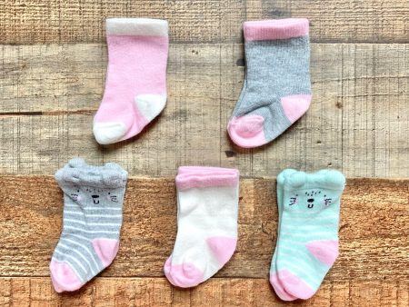 No Brand Five Sets of Printed Socks- Size ~NB (see notes) Online