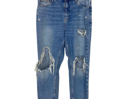 Topshop Mom Super Distressed Jeans- Size 32 (Inseam 26 ) Supply