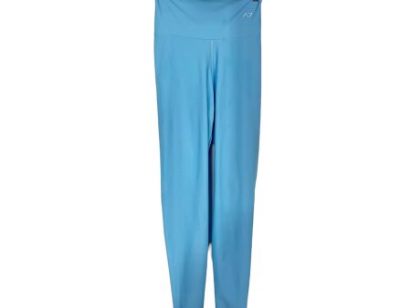 Aura7 Blue High Waisted Cinched Back Leggings- Size XS (Inseam 24”) Online