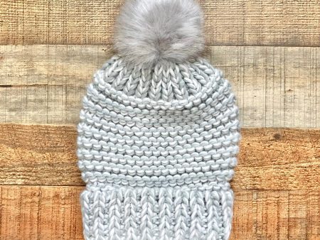 Free People Grey Pom Beanie Sale