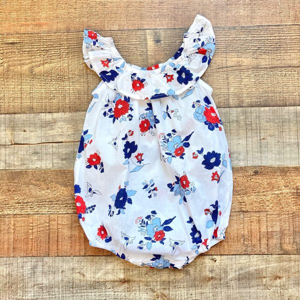 Bisby White Floral Bubble- Size 12-18M Fashion