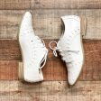 JustFab White Perforated Shoes- Size 7 (see notes) Online Sale