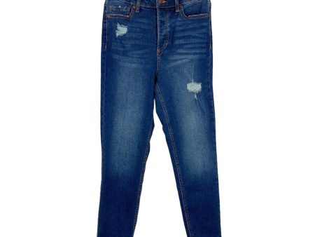 Scoop Super High Rise Skinny Distressed Jeans- Size 4 (Inseam 28 ) Online