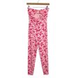 Lovers & Friends Pink Red Floral Strapless Front Cutout Jumpsuit NWT- Size S Fashion