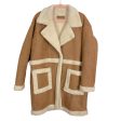 BlankNYC Tan Faux Suede Fur Coat- Size L (like new, see notes) Supply