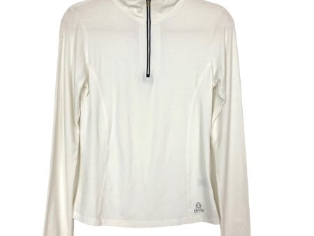 Thriv White Quarter Zip Pullover- Size S Online Hot Sale