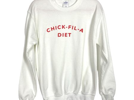 Gildan White Chick-Fil-A Diet Sweatshirt- Size S Online Sale