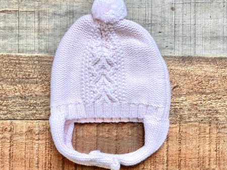 Angel Dear Light Pink Chunky Knit Pom Hat with Velcro Straps- Size 0-3M Cheap