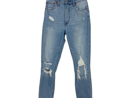 Abercrombie & Fitch Light Wash Distressed High Rise Skinny Jeans- Size 25 (27.5” Inseam) Discount