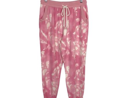 Summersalt Pink Tye Dye Drawstring Lounge Pants- Size M Online Hot Sale