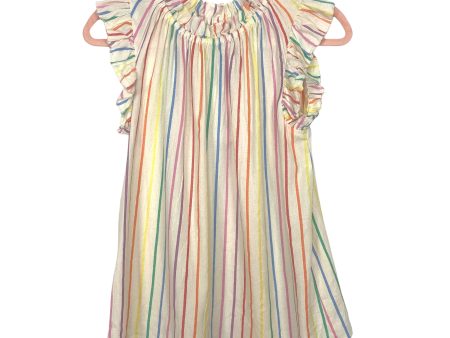 THML Colorful Striped Ruffle Sleeve Top NWT- Size XS Cheap