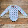 The Oaks Strawberry Print Rash Guard Exposed Ruffle Back One Piece- Size 4 (see notes) Sale