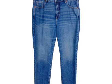 Old Navy Medium Wash High Rise O.G. Straight Leg Jeans- Size 16 (Inseam 27.5”) Online Hot Sale