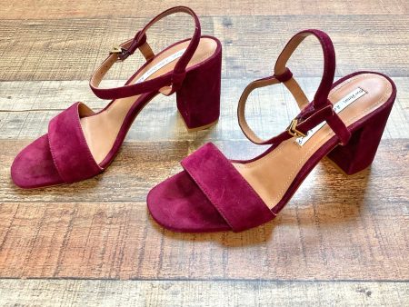 & Other Stories Burgundy Suede Sandals- Size 39 Discount